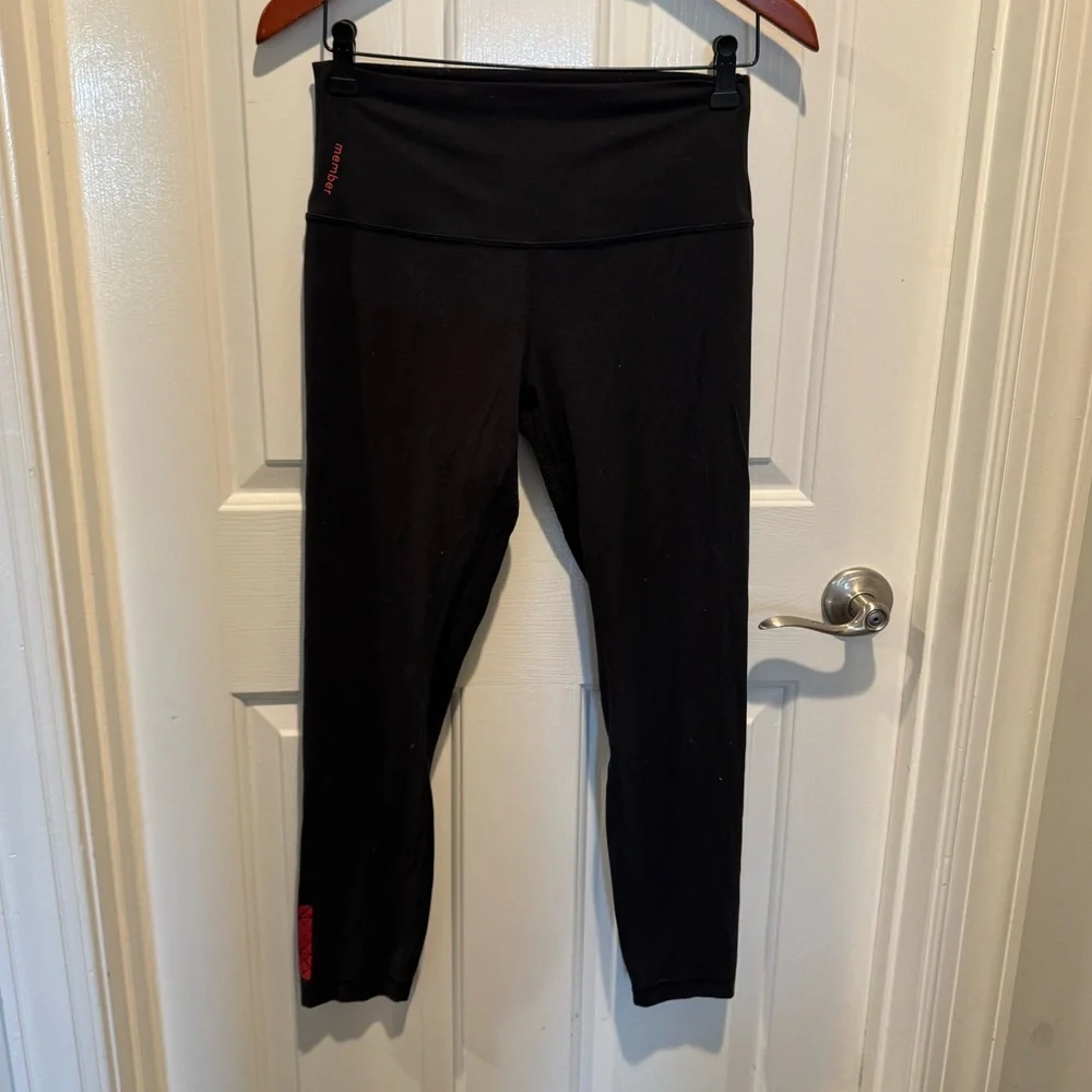Lululemon Align Black Member Leggings with Red Accents Size 8 - Picture 9 of 13